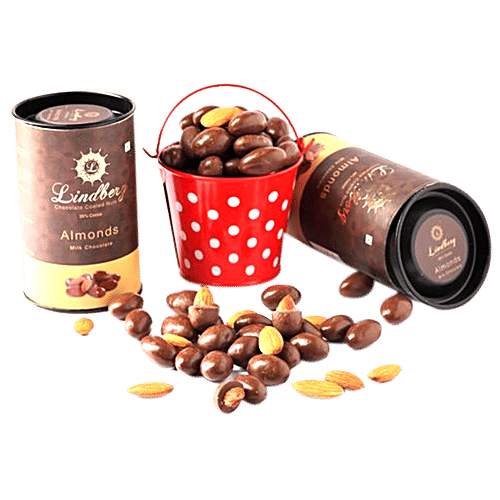 Lindberg Almonds - Milk Chocolate Coated Nuts, 100 g  