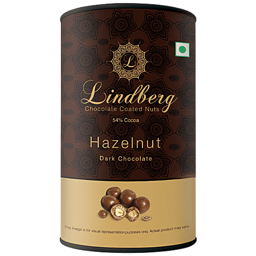 Lindberg Hazelnut - Dark Chocolate Coated Nuts, 100 g  
