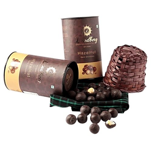 Lindberg Hazelnut - Dark Chocolate Coated Nuts, 100 g  