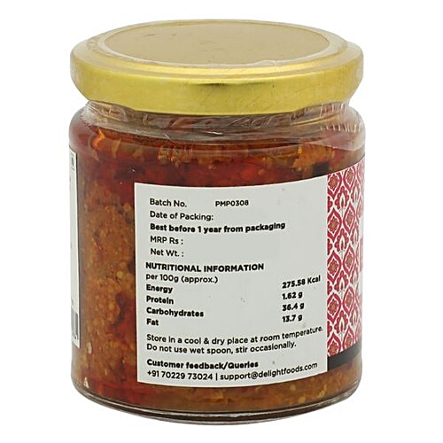 Delight Foods Pickle - Special Punjabi Mixed, 200 g  No Preservatives