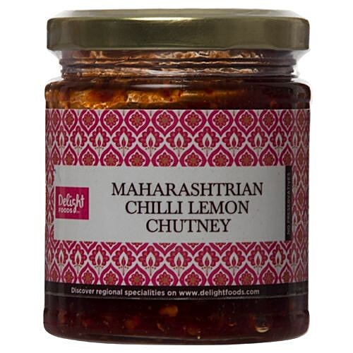 Delight Foods Chutney - Maharashtrian Chilli Lemon, 200 g  