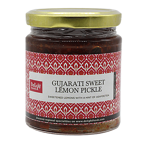 Delight Foods Pickle - Gujrati Sweet Lemon, 200 g