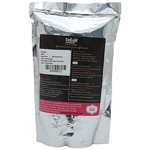 Delight Foods Coffee - Freshly Roasted Filter (90:10), 250 g  