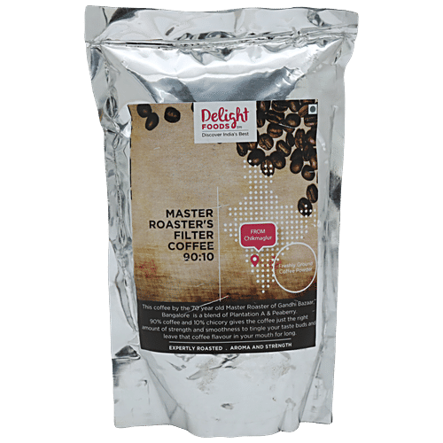 Delight Foods Coffee - Freshly Roasted Filter (90:10), 250 g  