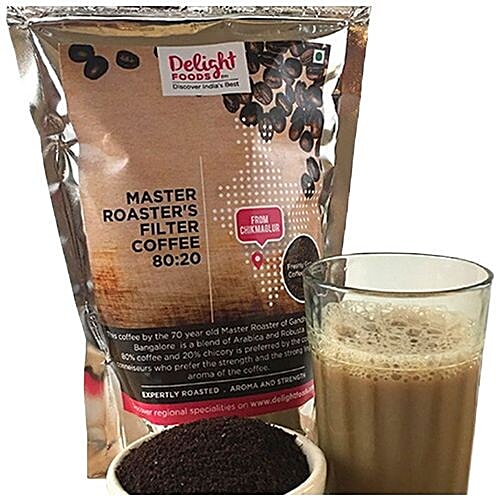 Delight Foods Coffee - Freshly Roasted Filter (80:20), 250 g  