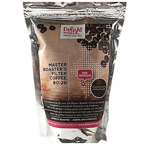 Delight Foods Coffee - Freshly Roasted Filter (80:20), 250 g  