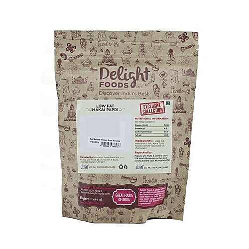 Delight Foods Namkeen - Low Fat Makai Papdi, 150 g  