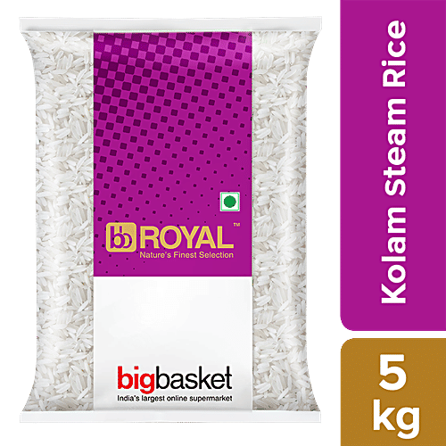 bb Royal Steam Rice - Kolam, 5 kg  
