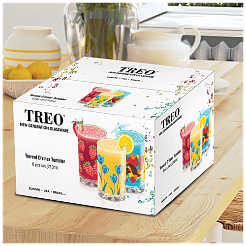 Treo Torrent D'Ziner Tumbler, 210 ml Set of 6 