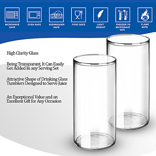 Treo Borosilicate Vector Glass, 255 ml Set of 6 