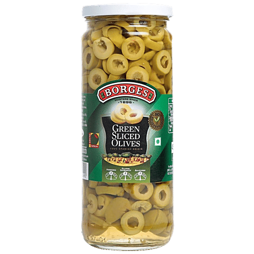 Borges Green Olives - Sliced, 450 g  No Preservatives