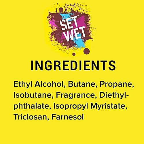 Set Wet Deodorant Spray Perfume - Thrill Avatar, 150 ml  