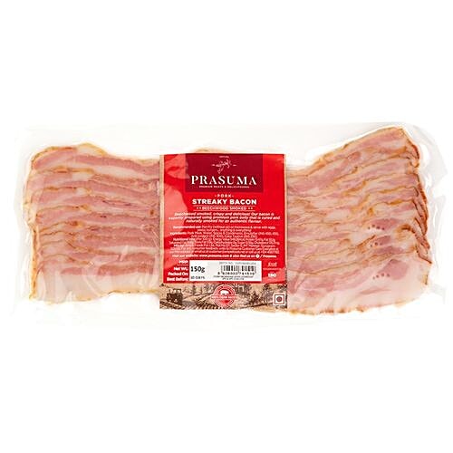 Prasuma Bacon - Streaky, 150 g Vacuum Packed 