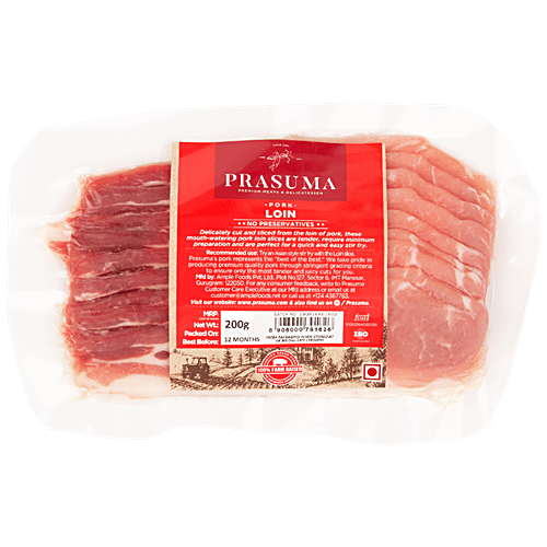 Prasuma Pork - Loin Slice, 200 g Vacuum Packed 