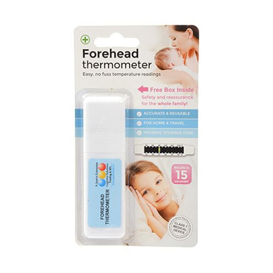 Buy Lcr Hallcrest Thermometer Forehead Strip With Container 1 Pc Online