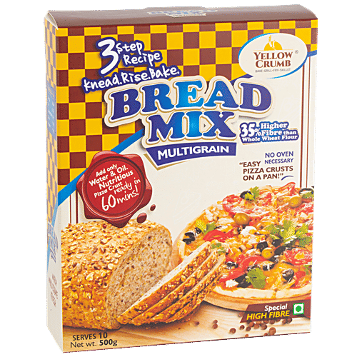 Yellow Crumb Bread Mix - Multigrain, 500 g No Preservatives, No Artificial Flavours