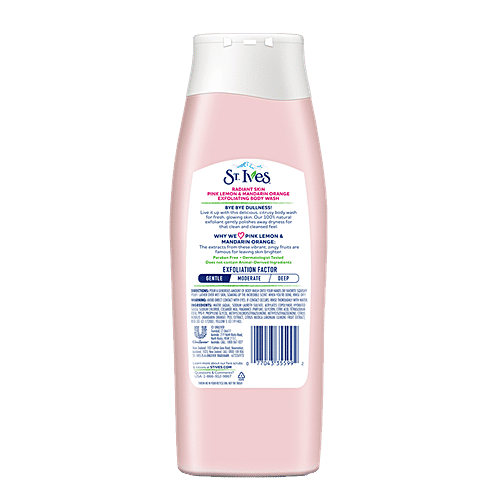 St.Ives Pink Lemon & Mandarin Orange With 100% Natural Extracts Body Wash, 400 ml  
