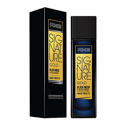Axe Signature Gold Black Musk & Cedar Wood Perfume, 80 ml