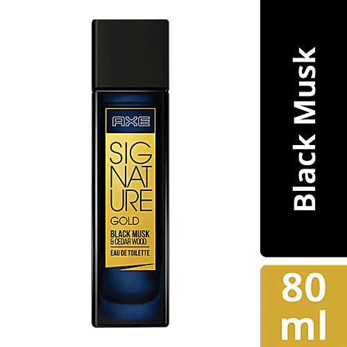 Axe Signature Gold Black Musk & Cedar Wood Perfume, 80 ml