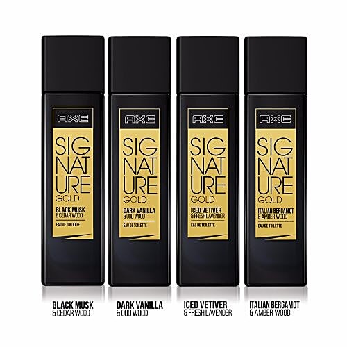 Buy Axe Signature Gold Italian Bergamot Amber Wood Perfume 80 Ml Online At Best Price of Rs 393.