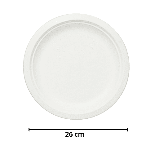 Buy Ecoware Disposable Round Plate 25 cm Online at Best Price of Rs 135