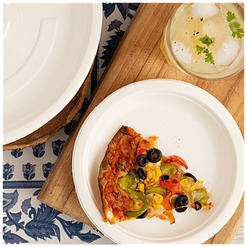 Buy Ecoware Disposable Round Plate 7 Inch Online at Best Price of Rs