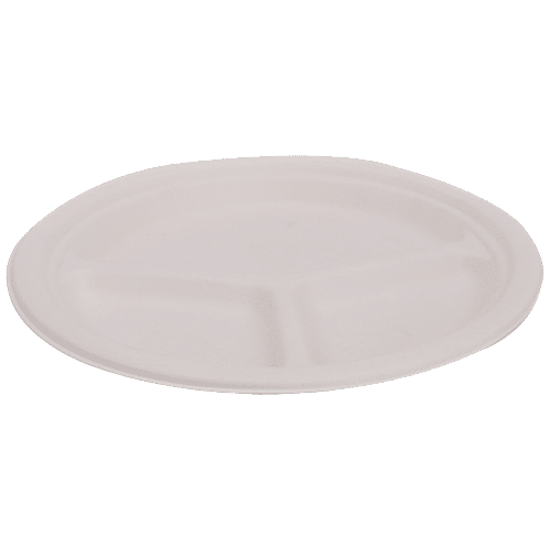 Buy Ecoware Diposable Plate 3 Compartment Online at Best Price of Rs