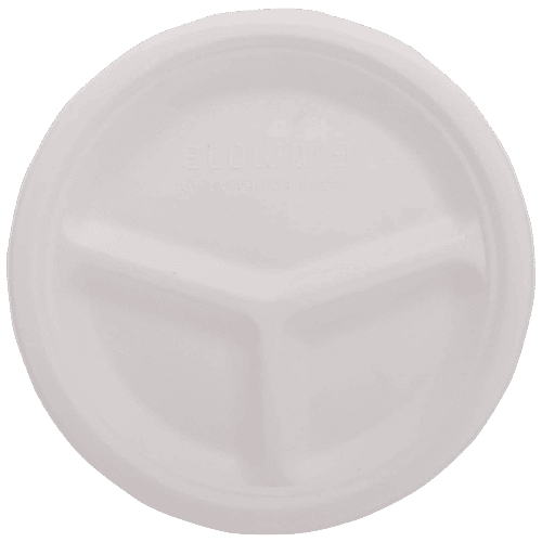 Buy Ecoware Disposable 10 By 3 Compartment Plate Online at Best Price