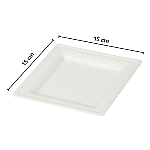 Buy Ecoware Disposable Square Plate 8 Inch Online at Best Price of Rs