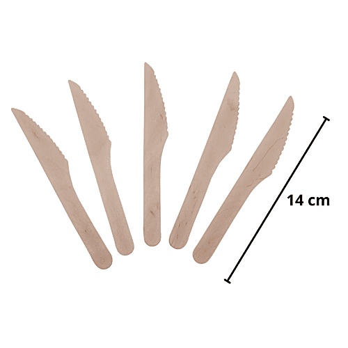 Ecoware Disposable Wooden Knife, 10 pcs