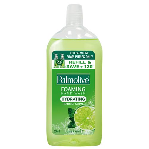 Palmolive Hand Wash - Hydrating, Foaming, Lime & Mint, 500 ml Refill Pack 