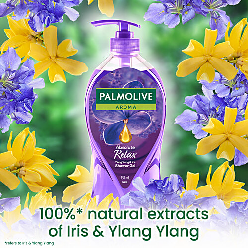 Palmolive Aroma Absolute Relax Shower Gel - With Ylang Ylang Essential Oil & Iris, 750 ml  