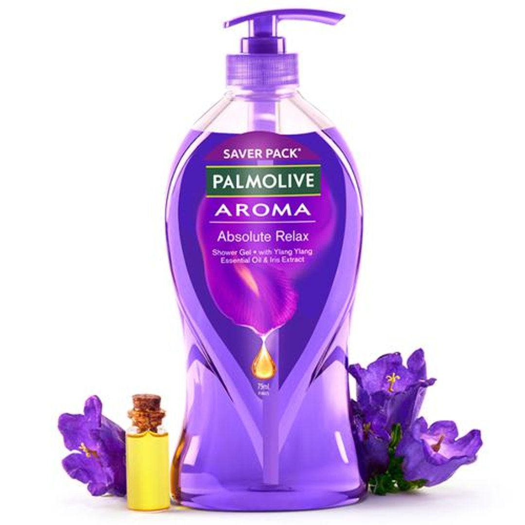 Palmolive Aroma Absolute Relax Shower Gel - With Ylang Ylang Essential Oil & Iris Extract, 750 ml 