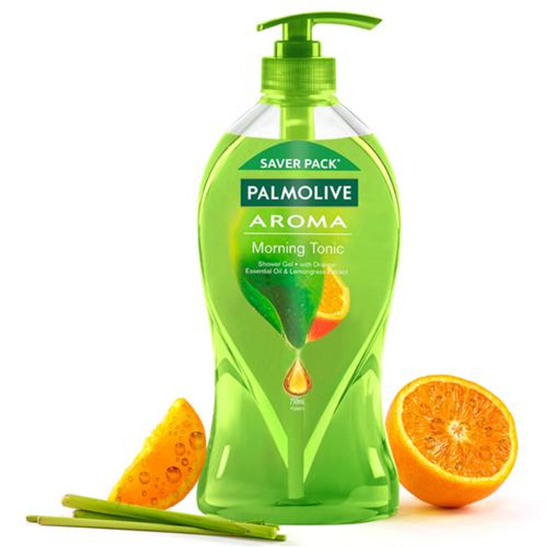 Palmolive Palmolive Aroma Morning Tonic Shower Gel - Orange Essential Oil & Lemongrass, 750 ml 