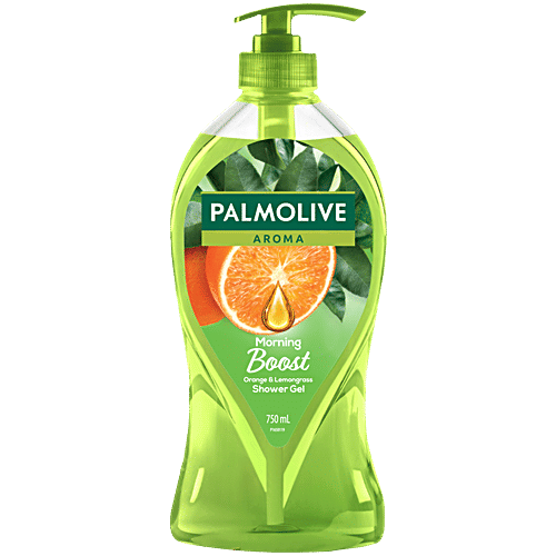 Palmolive Aroma Morning Boost Shower Gel - With Orange Essential Oil & Lemongrass Extract, 750 ml
