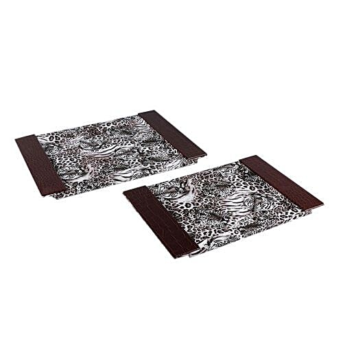 Buy Machi Tigress Designed Serving Tray Black Online at Best Price of