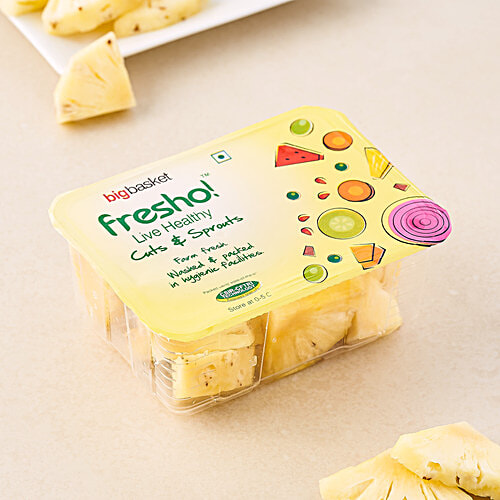 fresho! Pineapple - Sliced, 200 g  No Preservatives