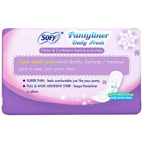 Buy Sofy Panty Liner Daily Fresh 20 Pcs Online At Best Price of Rs 84