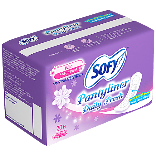 Buy Sofy Panty Liner Daily Fresh 20 Pcs Online At Best Price of Rs 84