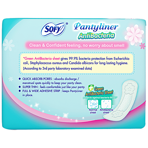 Buy Sofy Panty Liner Antibacteria 36 Pcs Online At Best Price of Rs 158