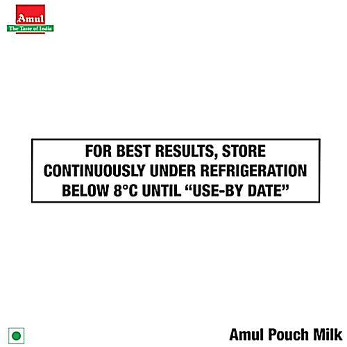 Amul Gold Full Cream Milk, 500 ml Pouch 