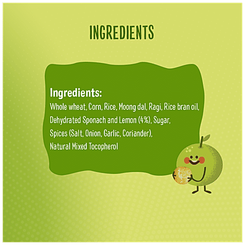 Timios Puffs - Spinach & Lime, 30 g  Natural, Non-Fried Whole Grain Snack