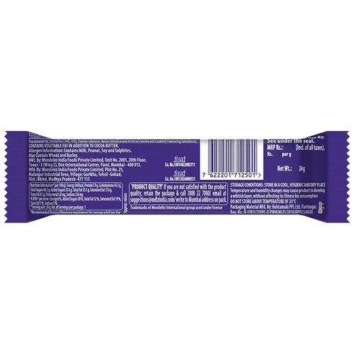 Cadbury Fuse Peanut & Caramel Filled Chocolate Bar, 24 g  