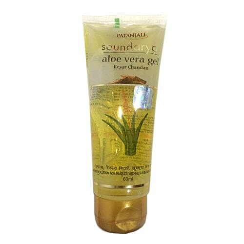 Patanjali Aloe Vera Gel - Saundarya Kesar Chandan, 60 ml  
