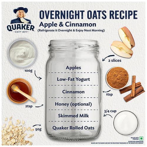 Quaker Rolled Oats - Rich In Protein, Nutritious, Easy To Cook, 2 Kg  2x Protein & Fiber