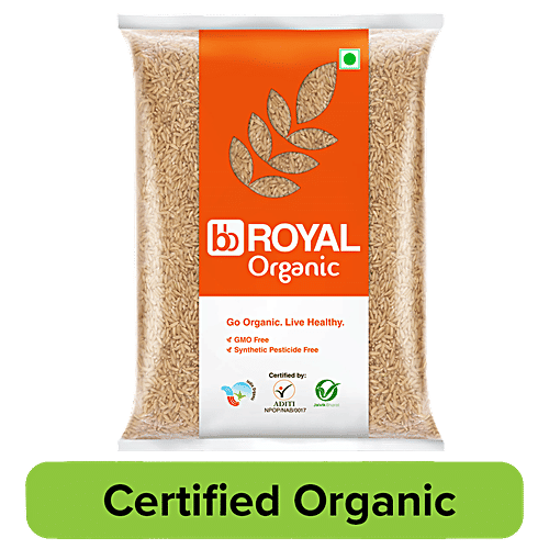 bb Royal Organic Brown Rice/Chawal/Chall, 2 kg  