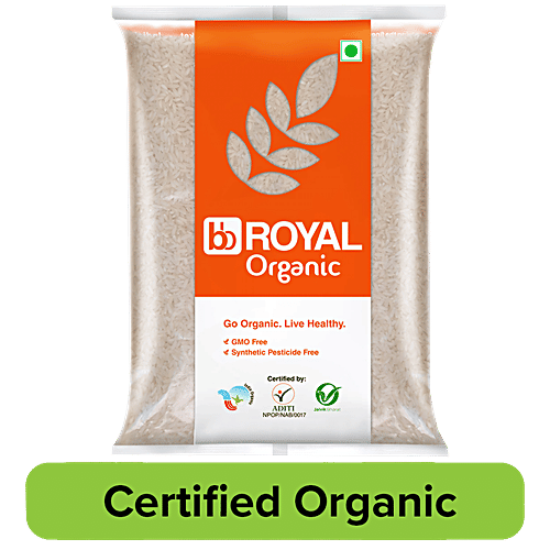 bb Royal Organic - Sona Masoori Raw Rice/Chawal/Chall, 2 kg  