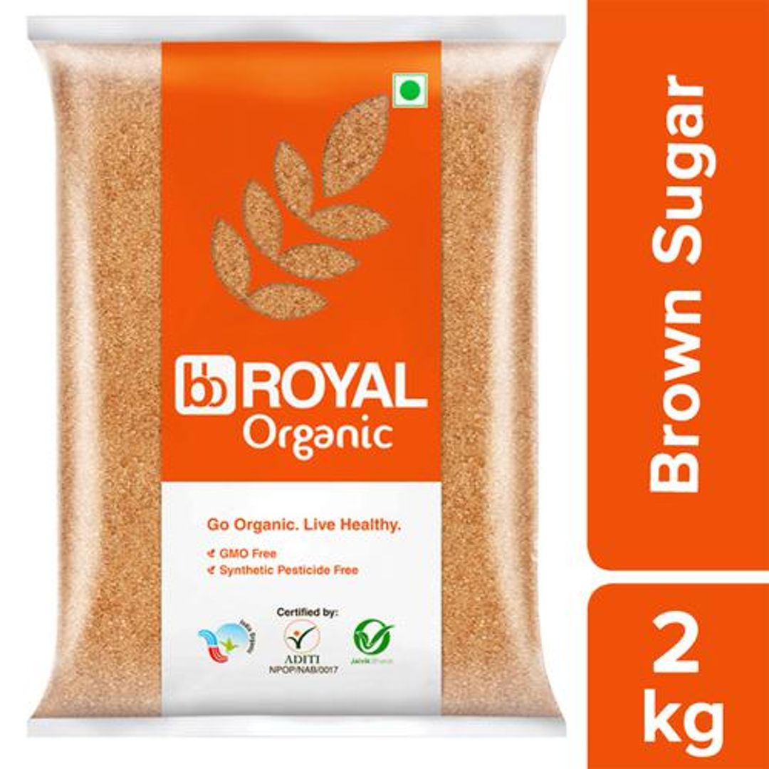 BB Royal Organic - Brown Sugar/Sakkare, 2 kg 