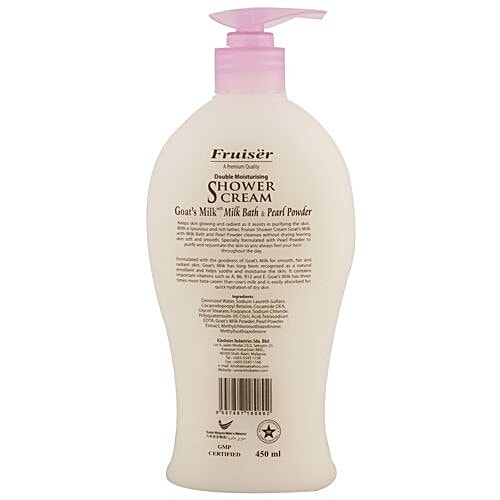 Buy Fruiser Shower Cream Goats Milk With Milk Bath & Pearl Power