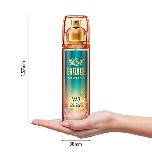 Engage W3 Perfume Spray - For Women, Citrus & Floral Fragrance, 120 ml  